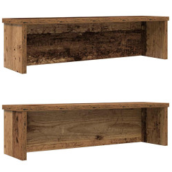 Racks de cozinha empilhável 2 pcs madeira velha 50x15x16 cm