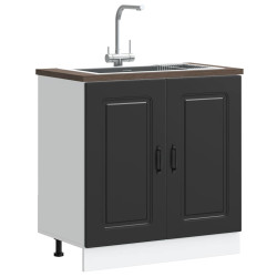 Armário baixo lavatório kalmar 80x46x81,5 cm preto