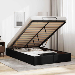 Estrutura de cama otomana sem colchão 120x200 cm preto