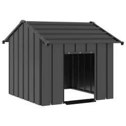 Casota para cães com telhado 85x107x81 cm aço galvanizado