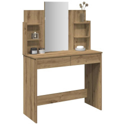Toucador com espelho 96x39x142 cm cor carvalho artisiano
