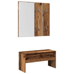 Conjunto de móveis de corredor derivados madeira madeira velha