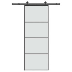 Porta deslizante c/ conj. ferragens 76x205cm vidro esg/alumínio