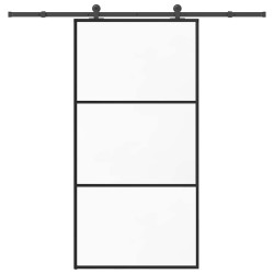 Porta deslizante c/ conj ferragens 102x205cm vidro esg/alumínio