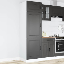 Armário de cozinha kalmar derivados de madeira preto