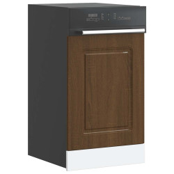 Painel máquina lavar louça kalmar 45x1,5x57cm carvalho castanho