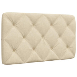 Almofadão de cabeceira 80 cm tecido creme