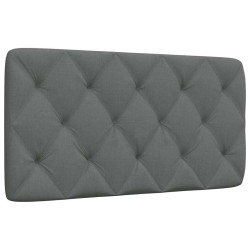 Almofadão de cabeceira 100 cm tecido cinzento-escuro