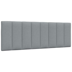 Almofadão de cabeceira hanko 140 cm tecido cinzento-claro