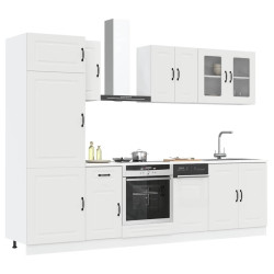 8 Peças armário de cozinha conjunto kalmar branco