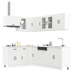 11 Peças armário de cozinha conjunto kalmar branca