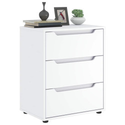 Aparador visnes 60x40x73 cm derivados de madeira branco