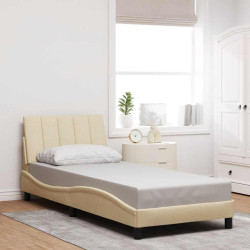 Estrutura de cama sem colchão hanko 80x200 cm creme
