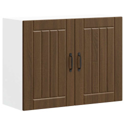 Armário de parede da cozinha lucca madeira carvalho castanho