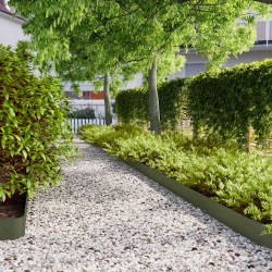 Orlas relva 50 pcs verde azeitona 15x103 cm aço laminado a frio