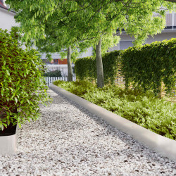 Orlas de relva 10 pcs 20x103 cm aço inoxidável