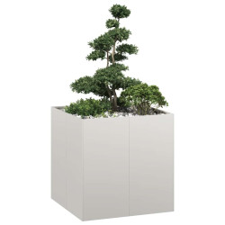 Plantador 80x80x80 cm aço inoxidável