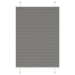 Antracite plissada cega 95x150 cm largura tecido 94,4 cm
