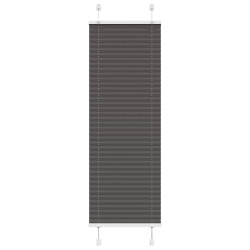 Preto plissada cega 40x100 cm largura tecido 39,4 cm poliéster