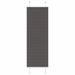 Preto plissada cega 50x100 cm largura tecido 49,4 cm poliéster