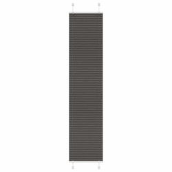 Preto plissada cega 45x200 cm largura tecido 44,4 cm poliéster