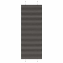 Preto plissada cega 80x200 cm largura tecido 79,4 cm poliéster