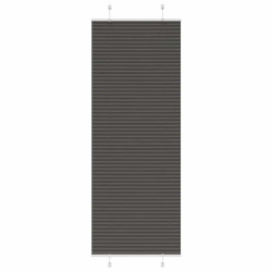 Preto plissada cega 70x200 cm largura tecido 69,4 cm poliéster