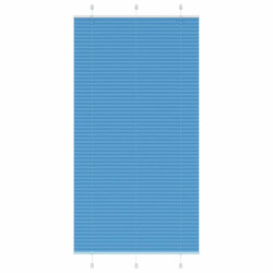 Azul plissada cega 105x200 cm largura tecido 104,4cm poliéster