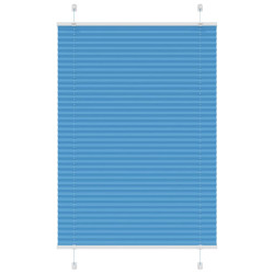 Azul plissada cega 100x150 cm largura tecido 99,4 cm poliéster