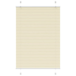 Creme plissada cega 95x100 cm largura tecido 94,4 cm poliéster