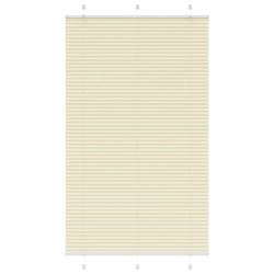 Creme plissada cega 110x200 cm largura tecido 109,4cm poliéster