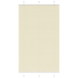 Plissado cego creme 120x200 cm largura tecido 119,4cm poliéster
