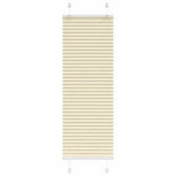 Creme plissada cega 40x150 cm largura tecido 39,4 cm poliéster