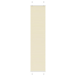 Creme plissada cega 40x200 cm largura tecido 39,4 cm poliéster