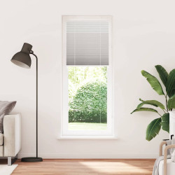 Cinzento luz plissada cega 80x200 cm largura tecido 79,4 cm