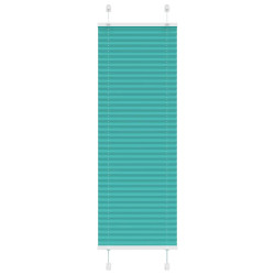 Gasolina verde plissada cega 40x100 cm largura tecido 39,4 cm
