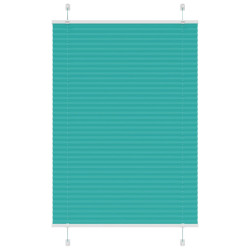 Gasolina verde plissada cega 100x100 cm largura tecido 99,4 cm