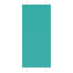 Gasolina verde plissada cega 90x200 cm largura tecido 89,4 cm