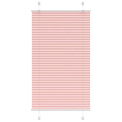 Rosa plissada cega 80x150 cm largura tecido 79,4 cm poliéster