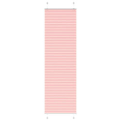 Rosa plissada cega 60x200 cm largura tecido 59,4 cm poliéster