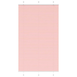 Rosa plissada cega 120x200 cm largura tecido 119,4cm poliéster