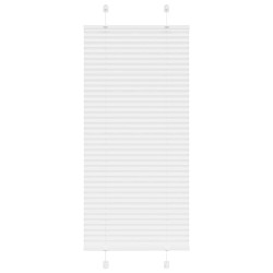 Branco plissada cega 55x150 cm largura tecido 54,4 cm poliéster