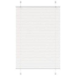 Branco plissada cega 100x150cm largura tecido 99,4 cm poliéster