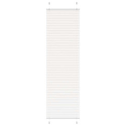 Branco plissada cega 60x200 cm largura tecido 59,4 cm poliéster