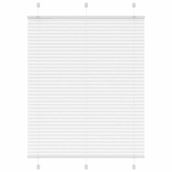 Branco plissada cega 110x150cm largura tecido 109,4cm poliéster