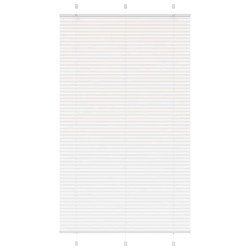 Branco plissada cega 120x200cm largura tecido 119,4cm poliéster