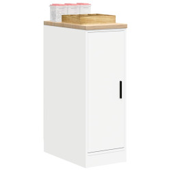 Armário de arrumação de garagem branco 30x51x85 cm