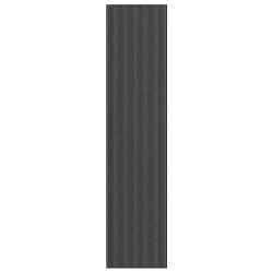 Capacho às riscas preto e cinzento 115x500 cm