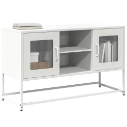 Móvel de TV 100,5x39x60,5 cm aço branco