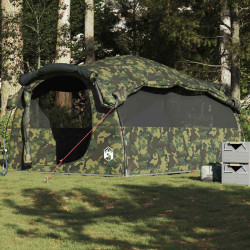 Tenda familiar túnel para 6 pessoas resistente à água camuflagem